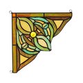 Chloe Lighting Chloe Lighting CH3P111GV08-CGP Kylen Victorian Tiffany-Glass Window Panel - 8 in. CH3P111GV08-CGP